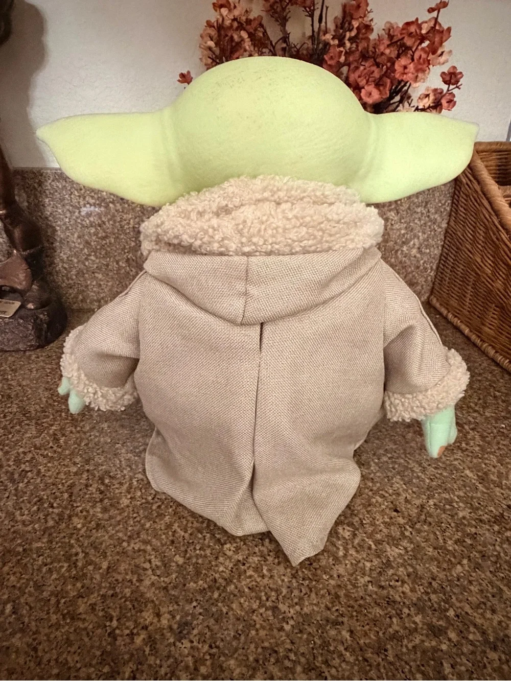Mattel Green Plush Character Doll with Tan Coat